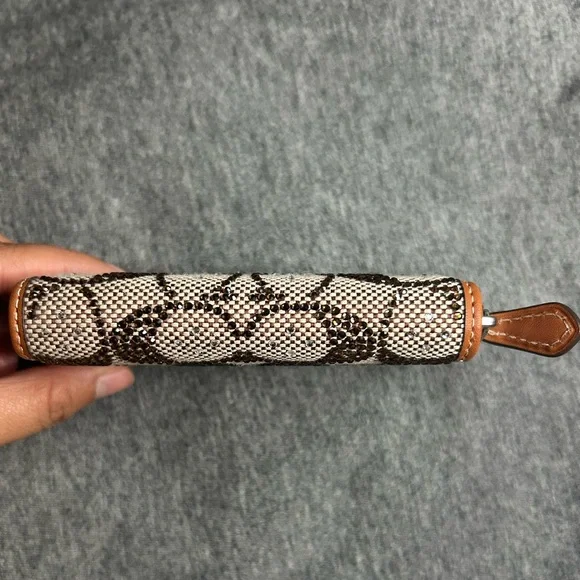 Coach Crystal wallet, Small Zip Around Card Case - Picture 5 of 10